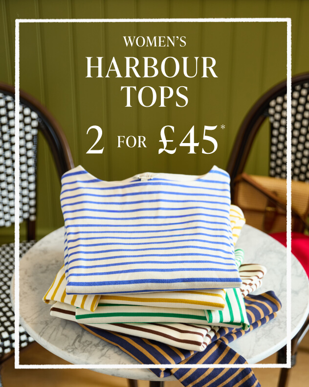 WOMEN'S HARBOUR TOPS 2 FOR £45* SHOP THE OFFER