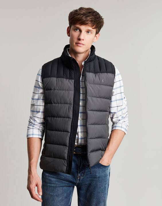 Men Winter Body Warmer Zip Up Puffer Waistcoat Comfy Gilet Vest